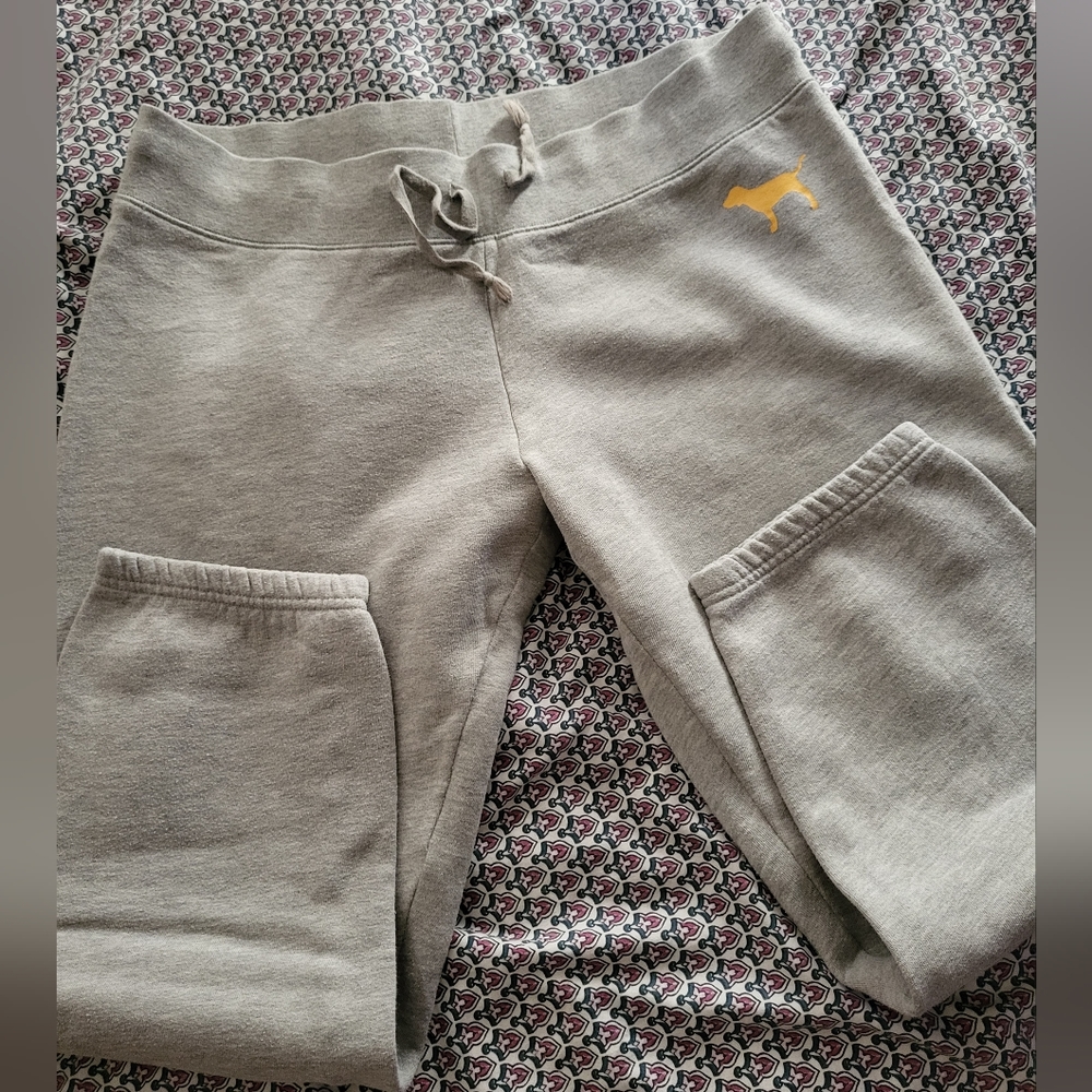 Vs pink rainbow logo classic sweatpants, size large. Rare HTF - Picture 5 of 11